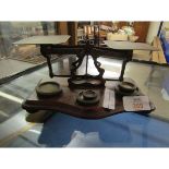 MAHOGANY AND BRASS SET OF POSTAL SCALES