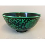 Green bowl 13 X 6cm H