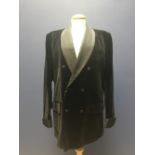 Savile Row silk velvet smoking coat (Holland & Sherry) size 40R