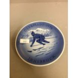 1976 Innsbruck down hill skier plate