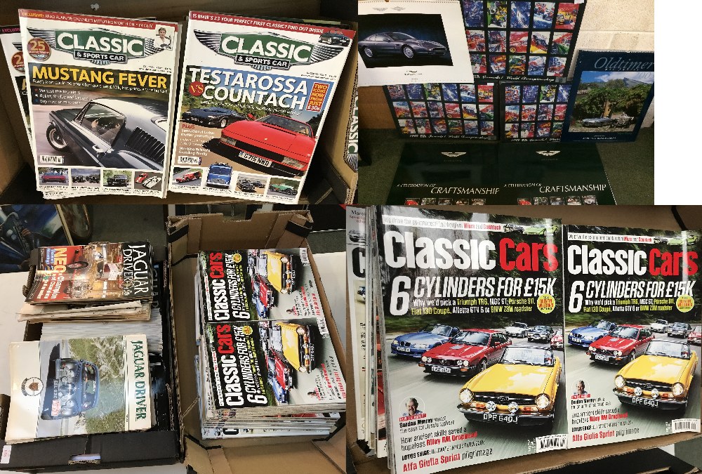 Jaquar driver magazines 2005-2017 & some copies from the early 1990s, classic cars magazines 2008-