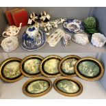 General household clearance: general china, pictures etc