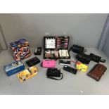 Qty of cameras, games set & binocular etc