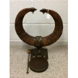 Bronze mounted horned gong