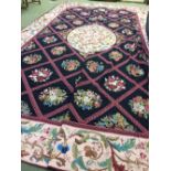 Large hand woven needlepoint of Aubusson design 5.94 X 4.04m