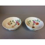 2 bowls Famille 11.5 X 5 cm H