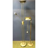 General household clearance: 2 floor standing reading lamps