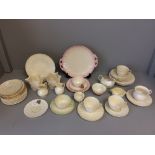 Qty of miscellaneous Belleek teaware & vases