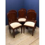 6 Art Deco style dining chairs