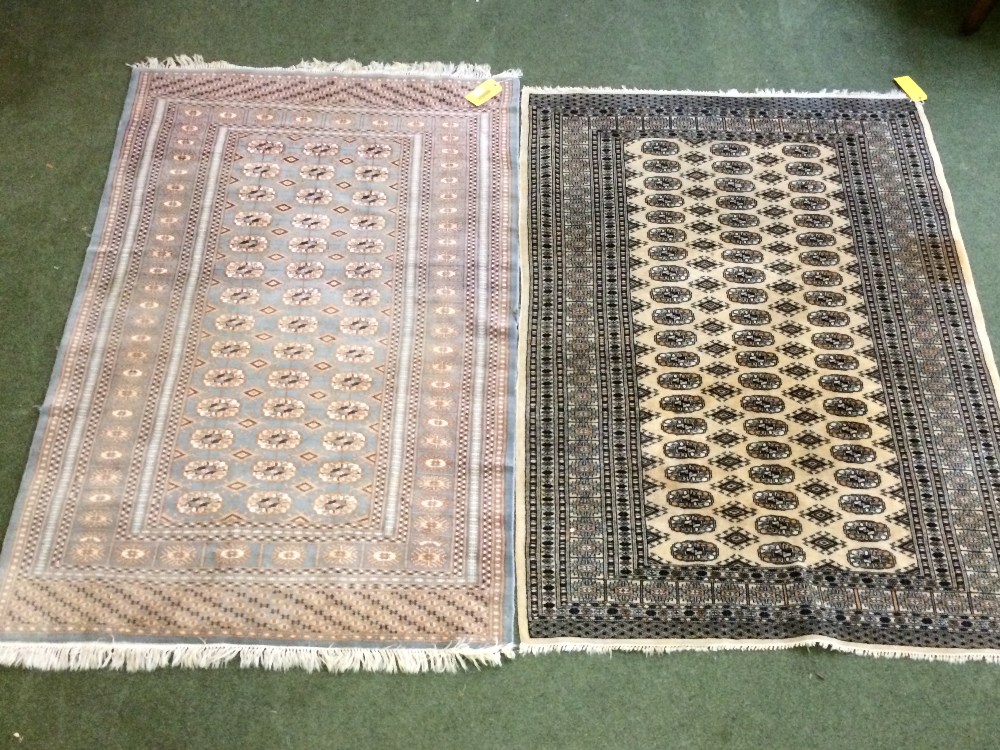 2 multi coloured rugs, 183x130cm & 186x125cm