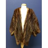 Ladies short fur coat/cape