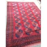 Antique Afghan carpet circa 1900 4.10 X 2.93m