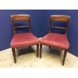 2 pink upholstered chairs