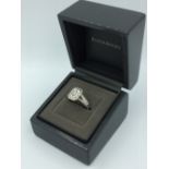 Beaverbrook 18k white gold and diamond ring, 7.9grams, size O