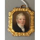 Memento mori miniature inscribed verso Edward Henderson died 17th may 1833 & Jessie Henderson died