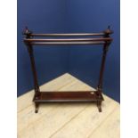 Sheraton revival inlaid mahogany towel rail . 6768G stamped to the underside. 86 w