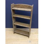 Small oak shelving unit