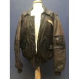 Orvis horse hide shooting hunting leather jacket size 40