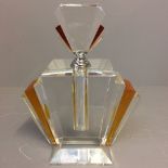 Art Deco style lidded scent bottle 23H cm