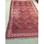 Antique Ersari carpet Central Asia circa 1890 4.26 X 2.6m