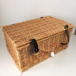 Small wicker picnic basket