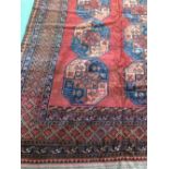 Antique Afghan carpet circa 1900 4.10 X 2.93m
