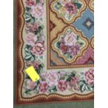 Finely hand woven needlepoint carpet 2.84 X 1.84m