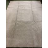 Plain large grey rug 280 x 377 cm