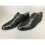 Gieves & Hawkes gentleman's black Oxford brogues with trees size 10 1/2