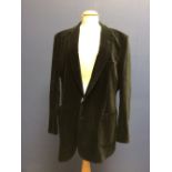 Black silk velvet smoking jacket 42 long