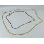 2 9ct gold chains