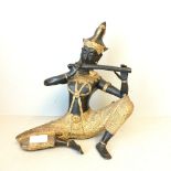 Thailand bronze with gold overlay seated figure