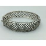 Silver & marcasite bangle