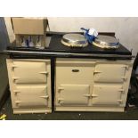 AGA, 4 door, cream, oil, was working when in vendors house. (Speak to Auction office if you want a