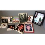 Qty of Cliff Richard memrobillia, including personalised signed photo " To Karen Luv! Cliff
