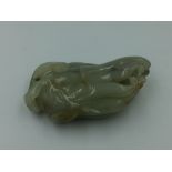 Chinese Jade carving of a Buddhas hand 8cm