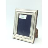 Silver easel back picture frame