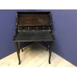 Contemporary writing desk with rising lid opening to reveal desk & fitted interior 43 X 74w cm