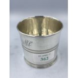 Regency silver tot beaker by Thomas Johnson London 1814 3.5 ozt