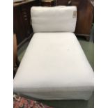 Cream upholstered day bed 88Wx158L cm