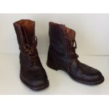 1960's Trickers Scotch grain leather mens hiking/hunting boots size 11
