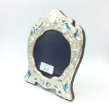 Silver & enamel picture frame