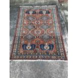 Unusual Azerbaijan rug 2.14 x 1.55 m