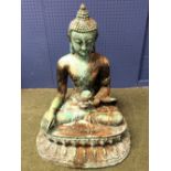 Large bronze Buddha 63 cm