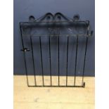 1 Wrought iron small garden gate 102h x 94w cm