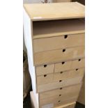 Qty of miniature storage drawers