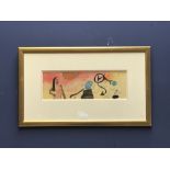 CONROY MADDOX 1912 - 2005 Watercolour 'The Hypnotist 1935 ' signed & dated lower right 12 x 37 cm