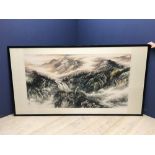 QU LEI LEI (1951 - ), Contemporary, very large mounted and framed C20th Chinese watercolour painting