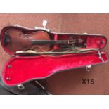 Violin circa 1900 as found
