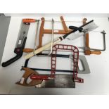 Box of 8 various saws